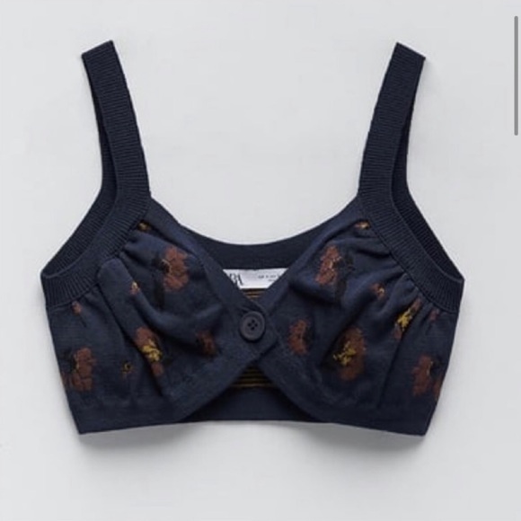 NWT Zara Crop Cardigan & Bralette - Picture 4 of 7